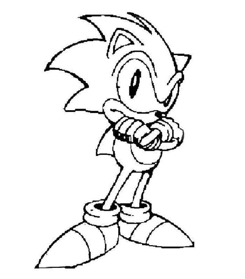 Easy sonic coloring pages pdf ideas printable