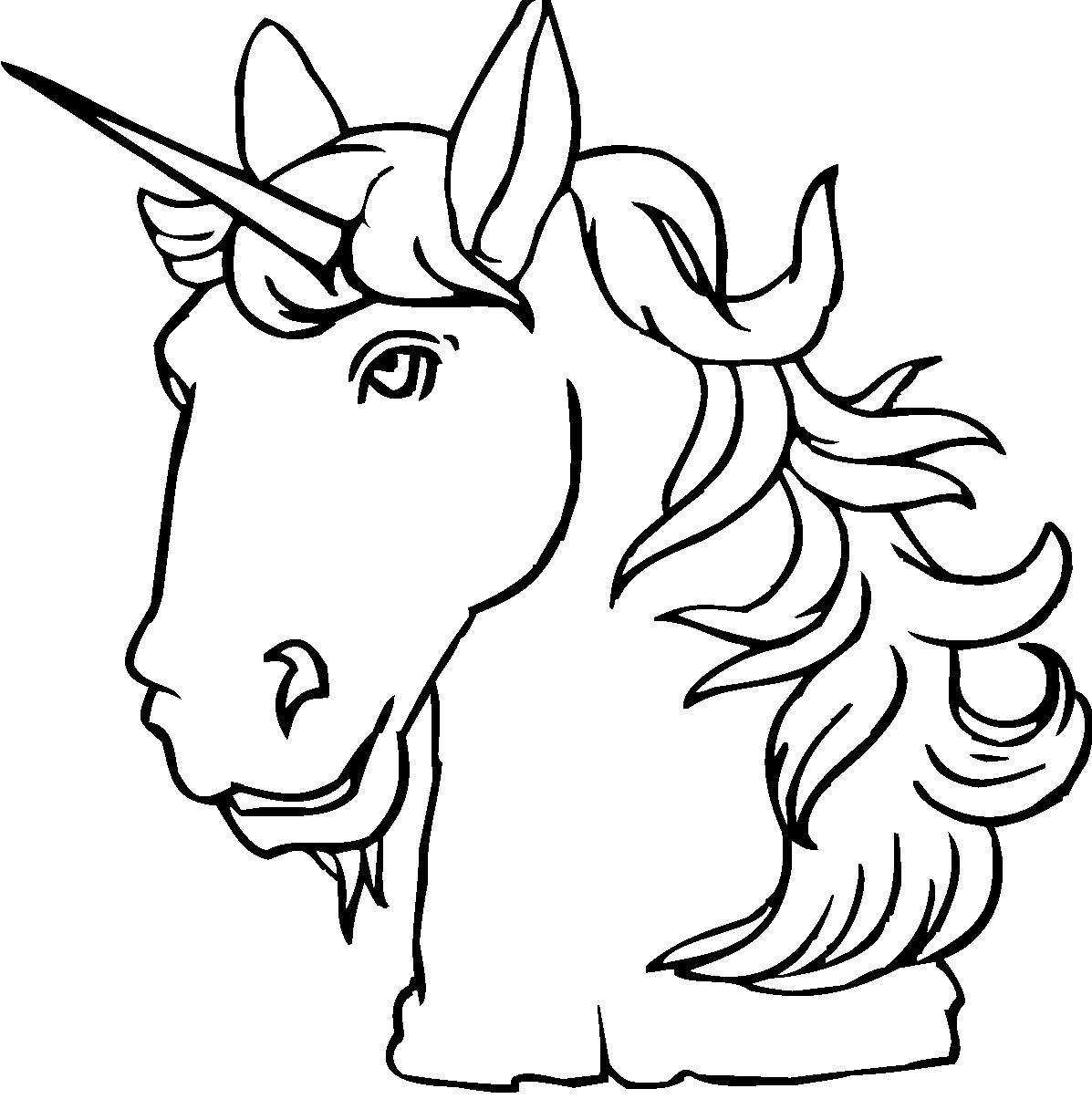 Unicorn coloring pages