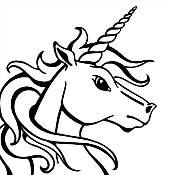 Unicorn coloring page