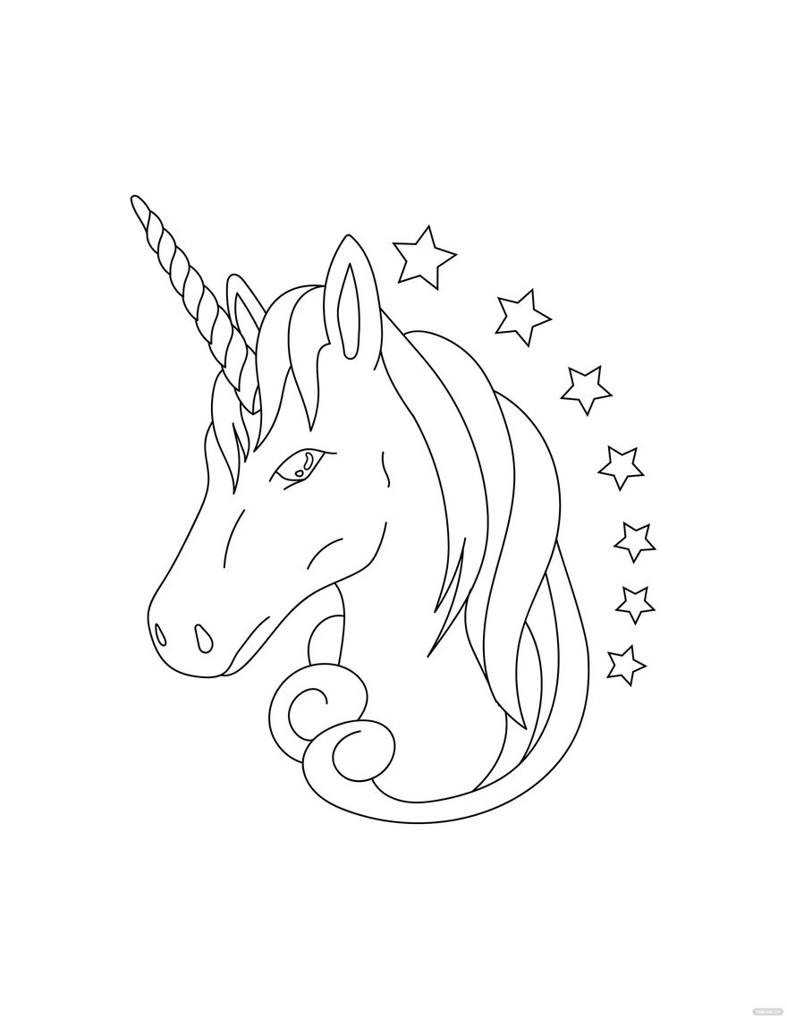 Unicorn coloring in pdf