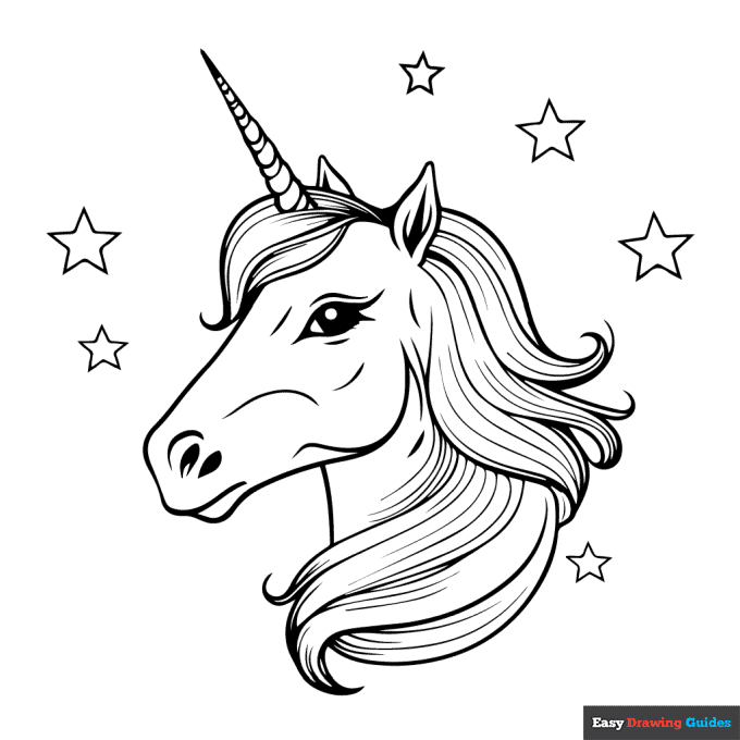 Free printable unicorn coloring pages for kids