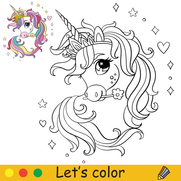 Thousand child unicorn drawing royalty