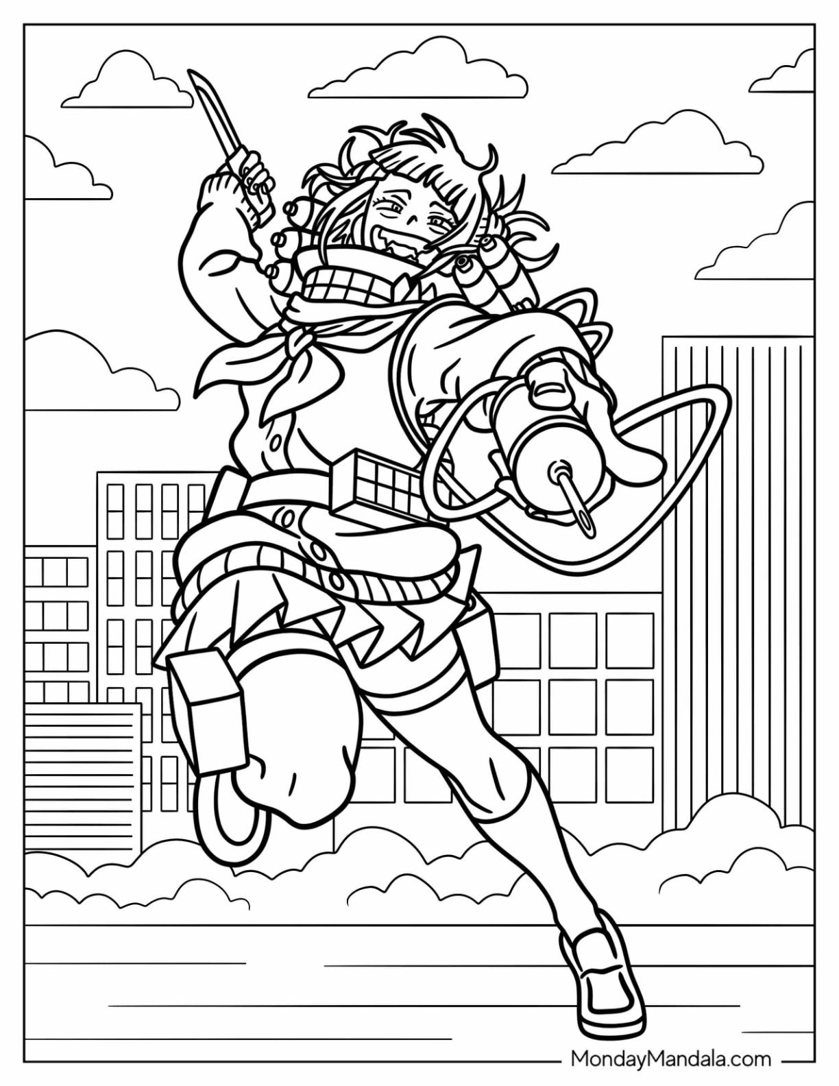 My hero academia coloring pages free pdf printables