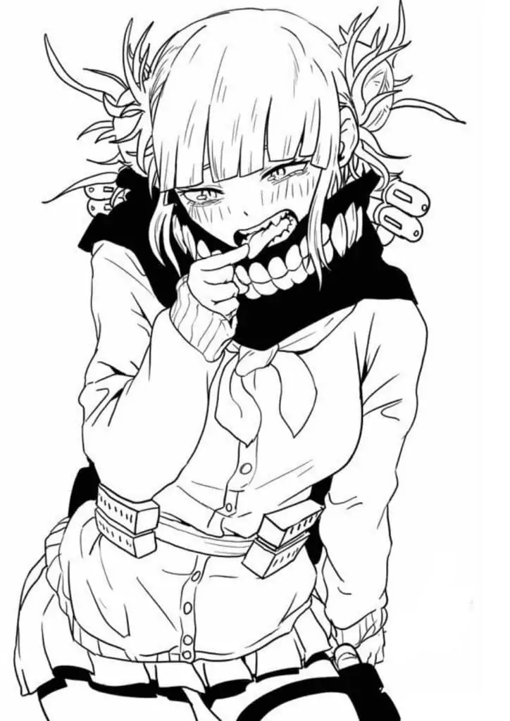 Toga himiko of my hero academia fãrbung seite