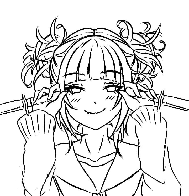 Himiko toga a arte do colorido e imprimir