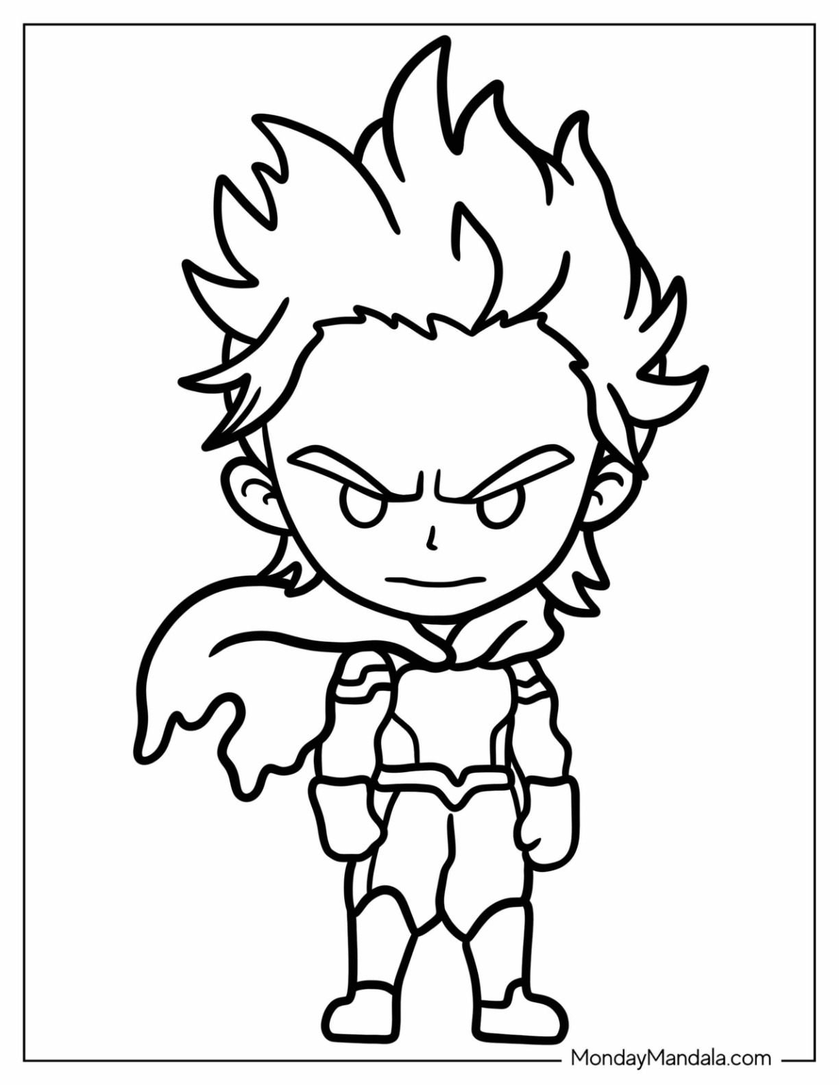 My hero academia coloring pages free pdf printables