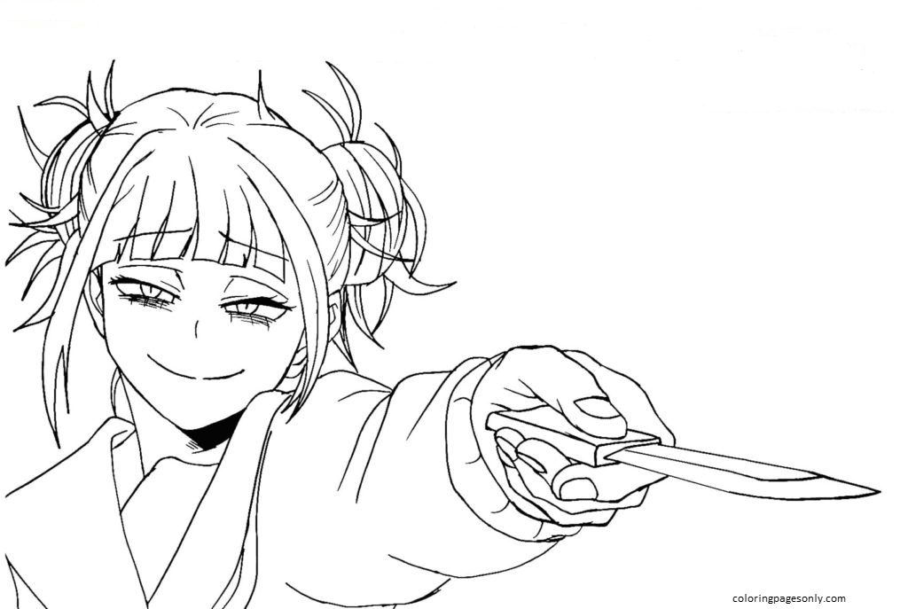 Himiko toga coloring page