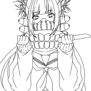 Himiko toga coloring pages printable for free download