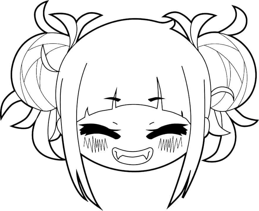 Kawaii toga himiko fãrbung seite