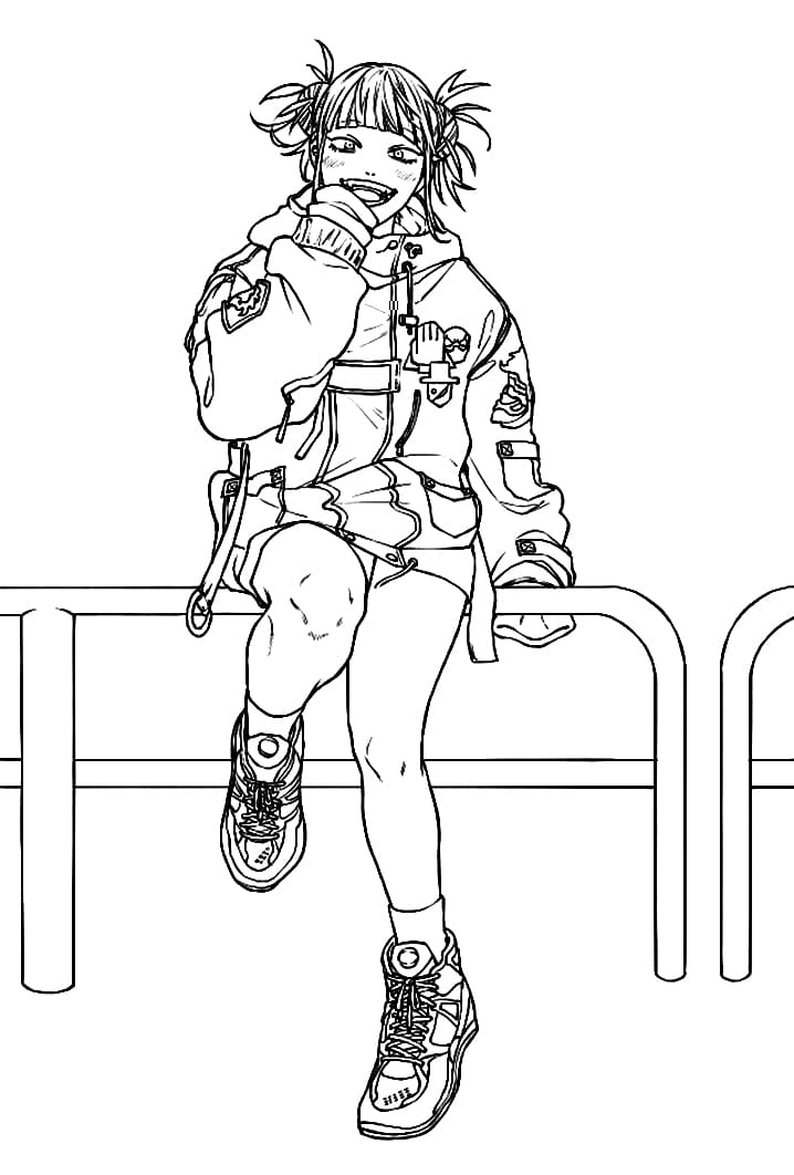 Toga himiko coloring page