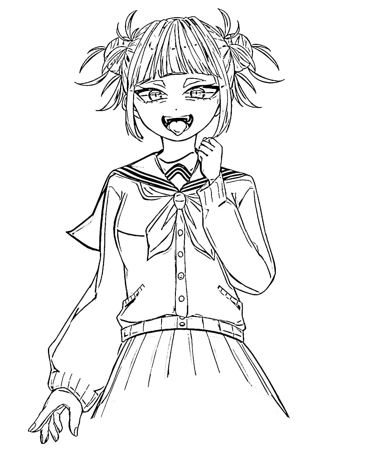 Himiko toga coloring book printable and online