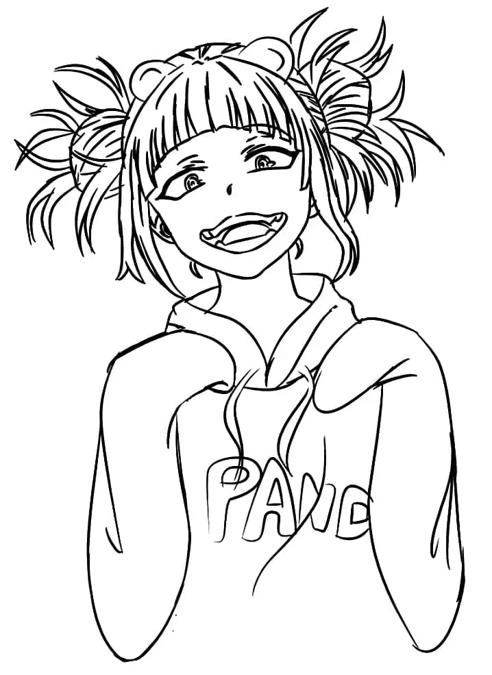 Printable himiko toga coloring page