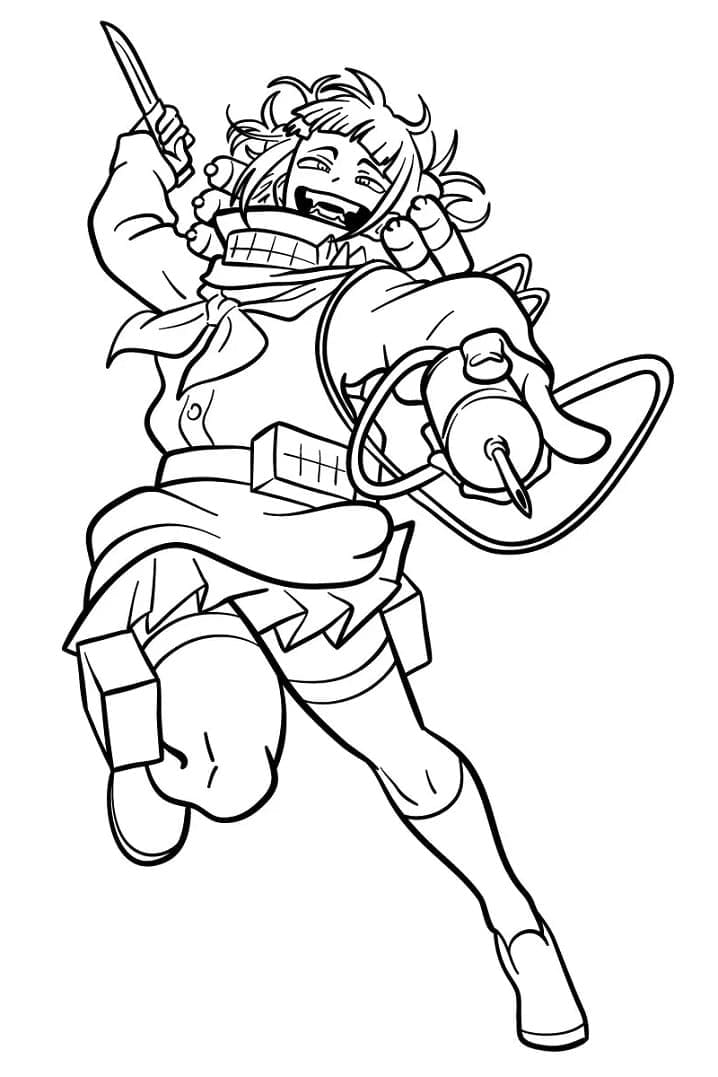 Toga himiko from my hero academia coloring page