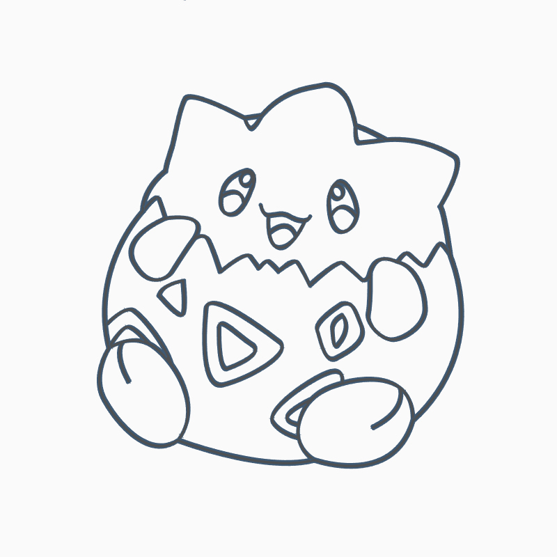 Stl file togepi cookie cutter pokemon anime chibi ðªãd print object to downloadãcults