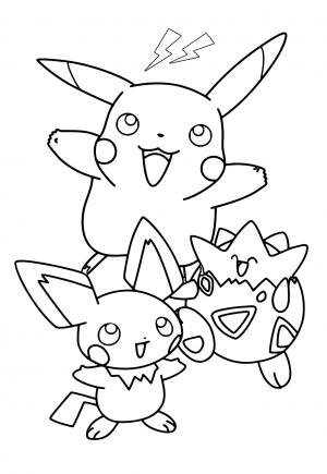 Free printable pokemon coloring pages for adults and kids