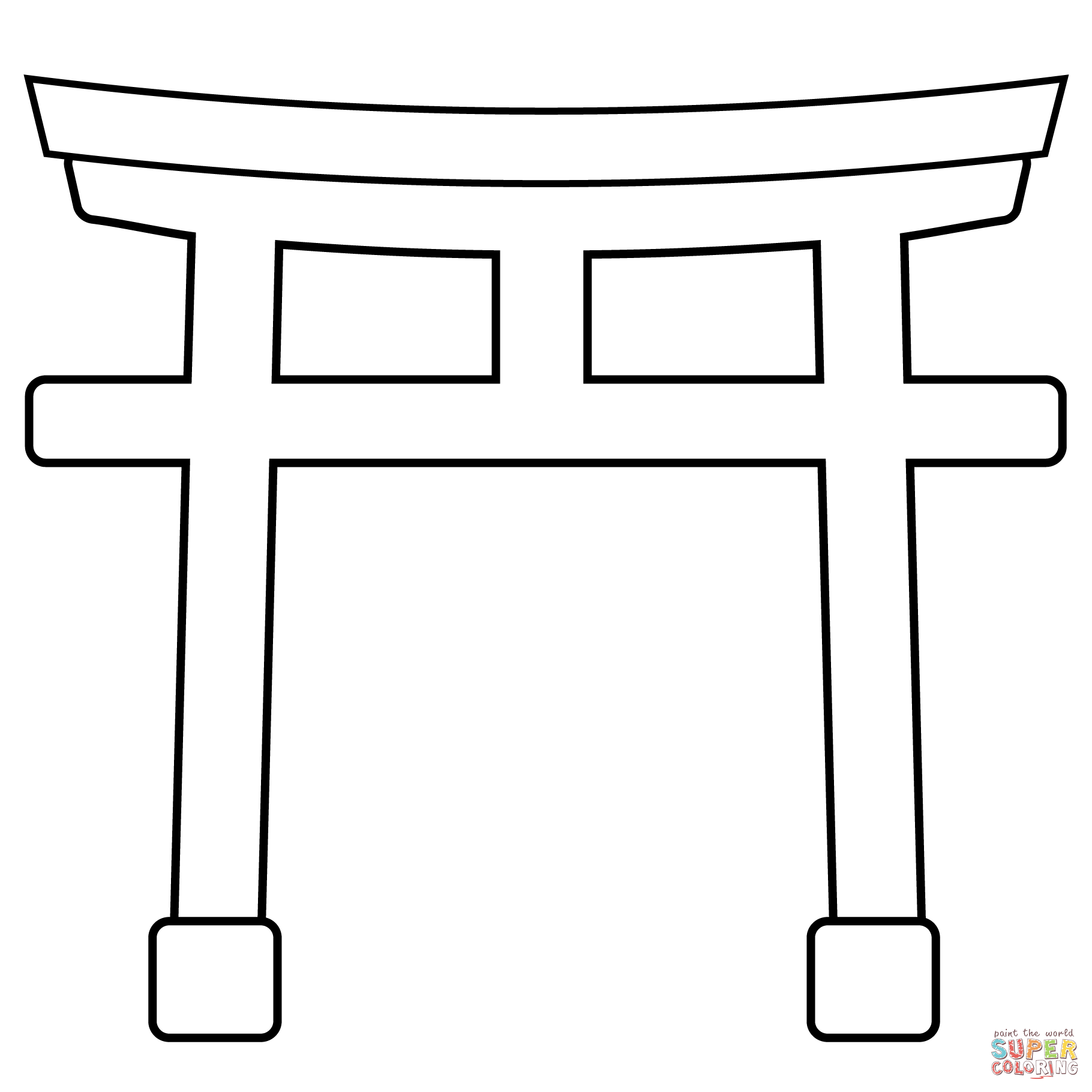 Shinto shrine emoji coloring page free printable coloring pages