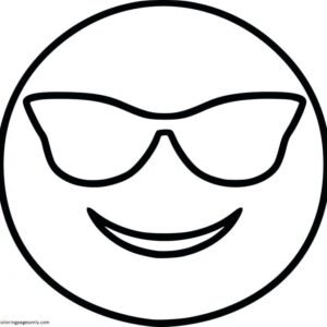 Emoji coloring pages printable for free download