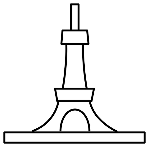 Tokyo tower emoji coloring page free printable coloring pages