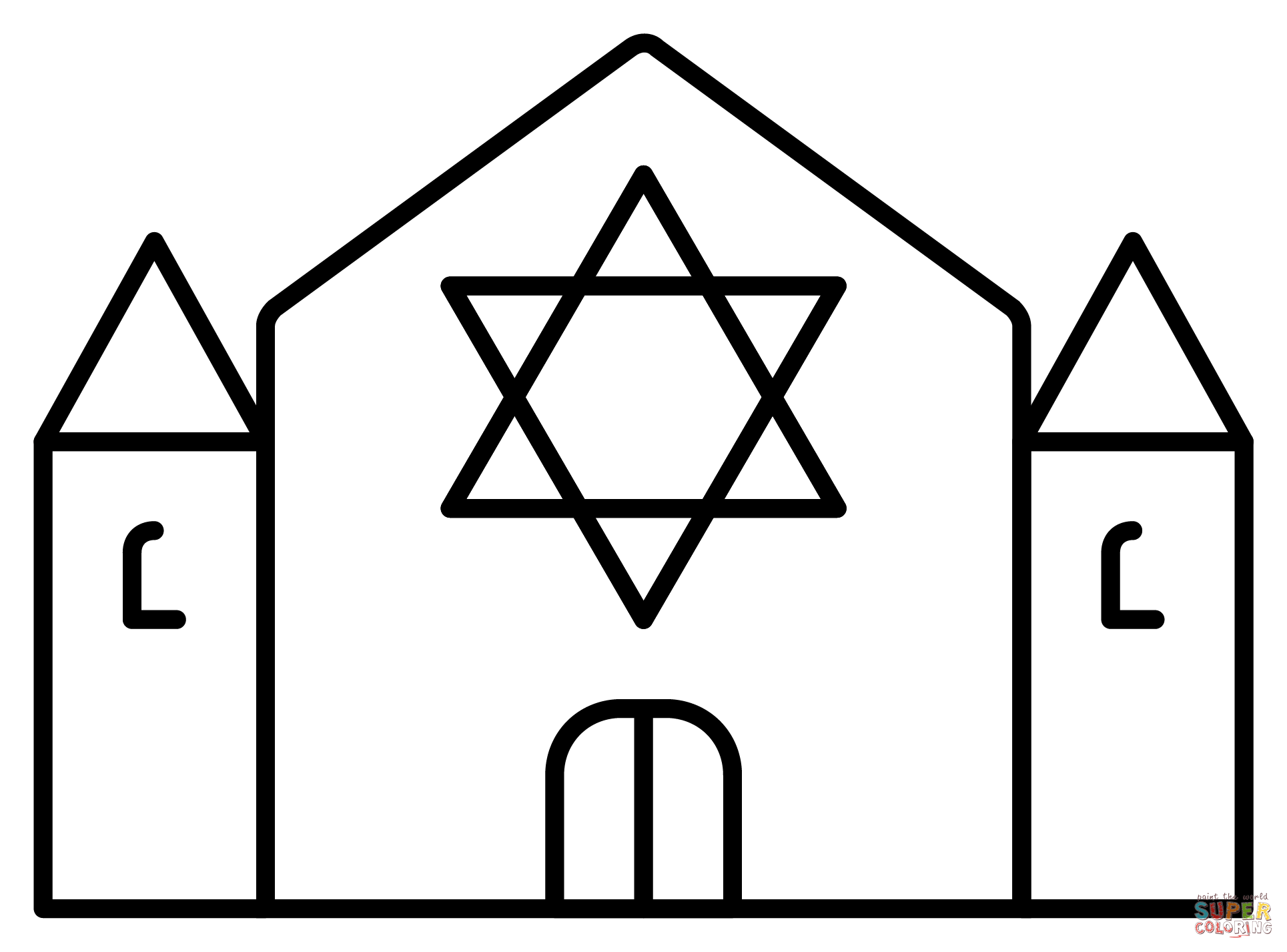 Synagogue emoji coloring page free printable coloring pages