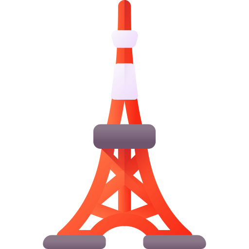 Tokyo tower d color icon