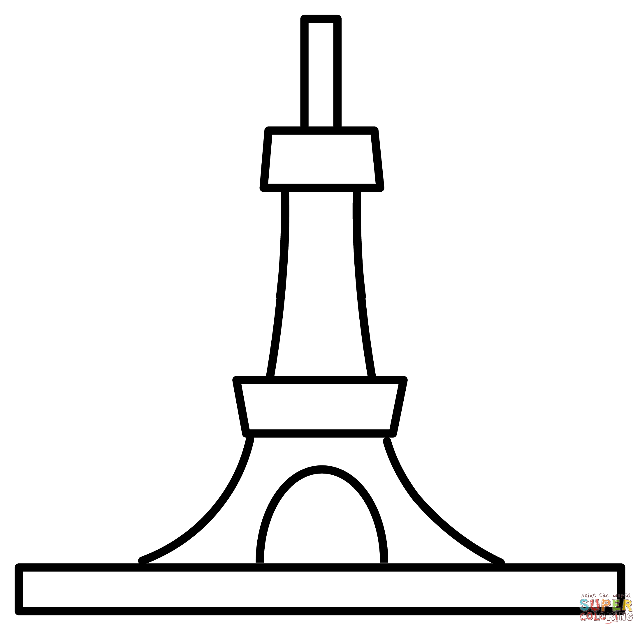 Tokyo tower emoji coloring page free printable coloring pages