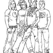 Tokio hotel coloring pages