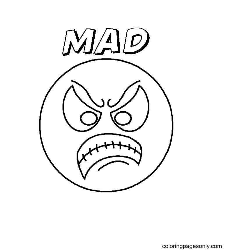 Angry face coloring pages printable for free download