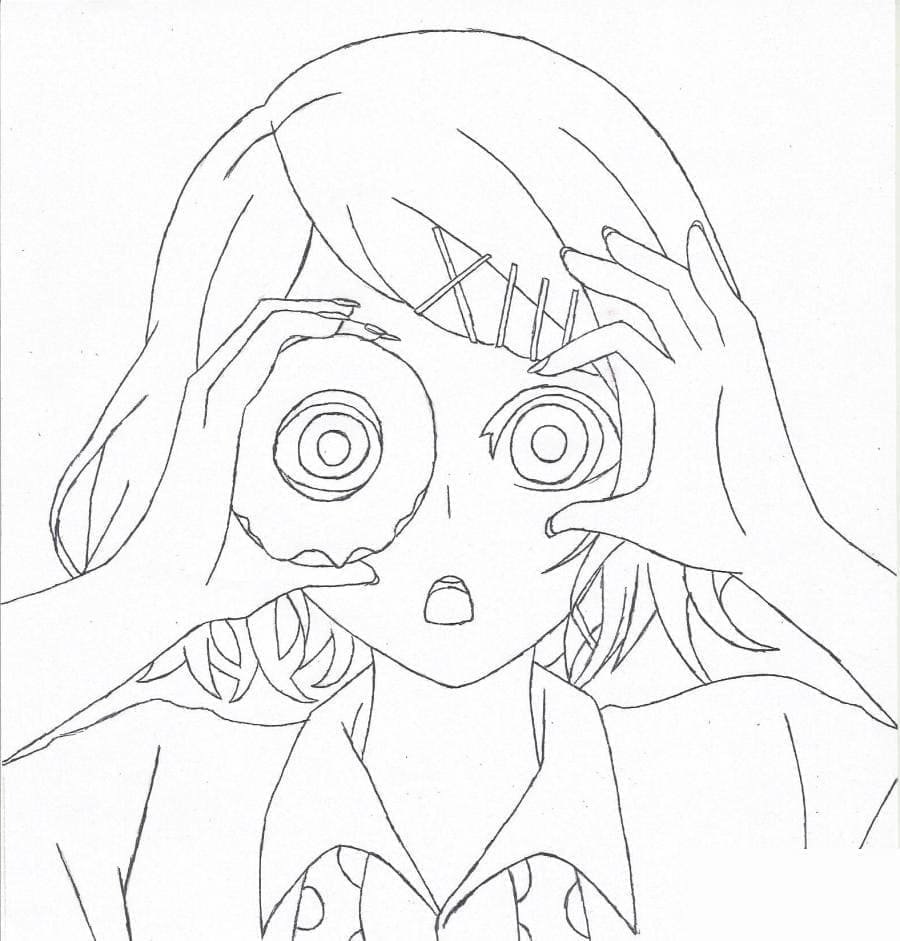 Juuzou suzuya from tokyo ghoul coloring page