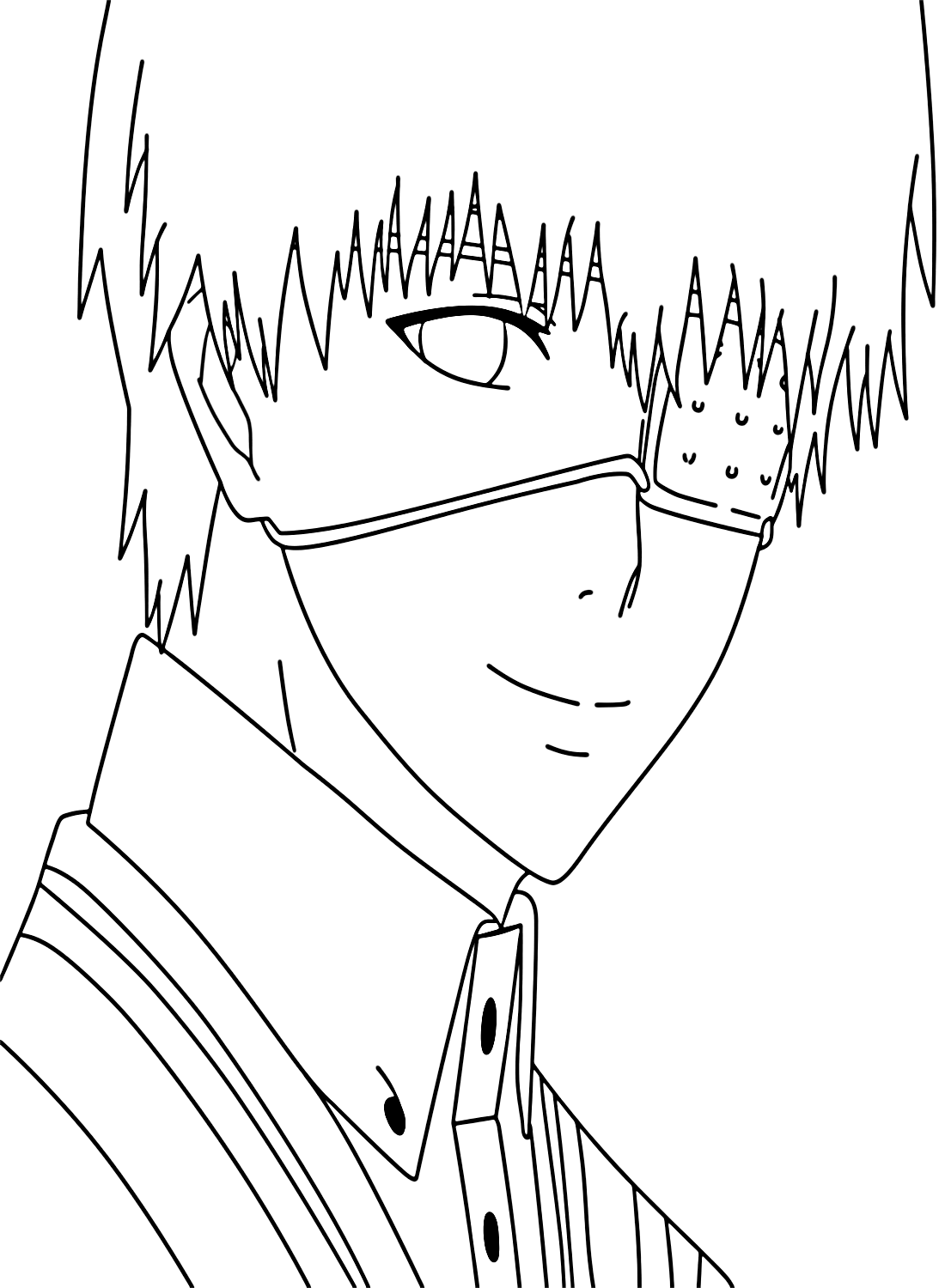 Ken kaneki coloring pages