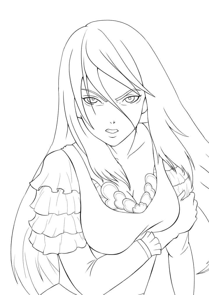 Rize kamishiro from tokyo ghoul coloring page