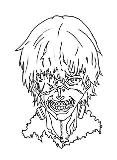 Ken kaneki coloring pages ideas kaneki coloring pages tokyo ghoul