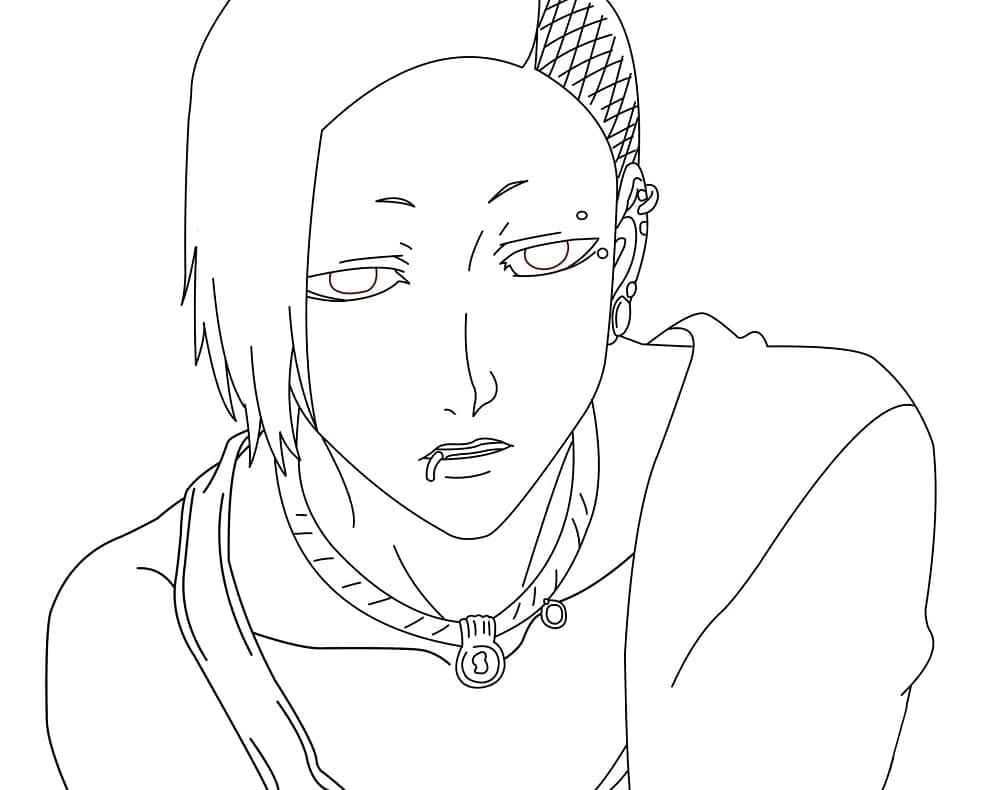 Uta from tokyo ghoul coloring page