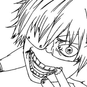 Tokyo ghoul coloring pages printable for free download