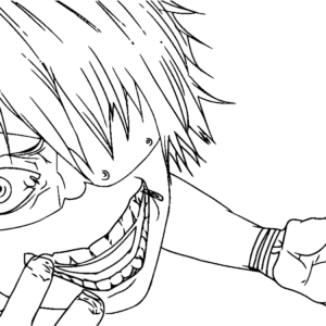 Tokyo ghoul coloring pages printable for free download