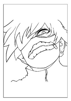 Unlock your creativity tokyo ghoul printable coloring pages download for fans