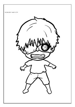 Unlock your creativity tokyo ghoul printable coloring pages download for fans