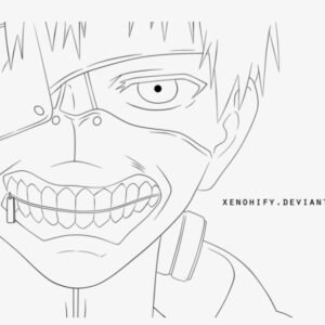 Tokyo ghoul coloring pages printable for free download