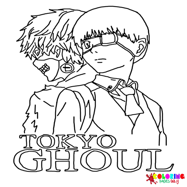 Tokyo ghoul coloring pages