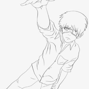 Tokyo ghoul coloring pages printable for free download