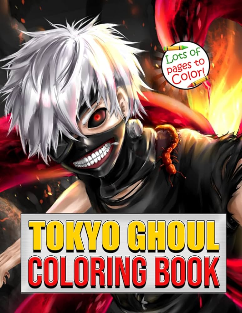 Tokyo ghoul loring book anime loring book for kids and all fans of tokyo ghoul gift for manga lovers lenna kioto books