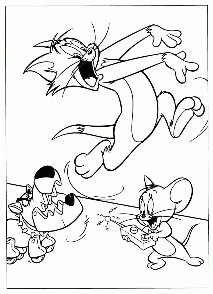 Free printable tom and jerry coloring pages for kids cartoon coloring pages coloring pages disney coloring pages