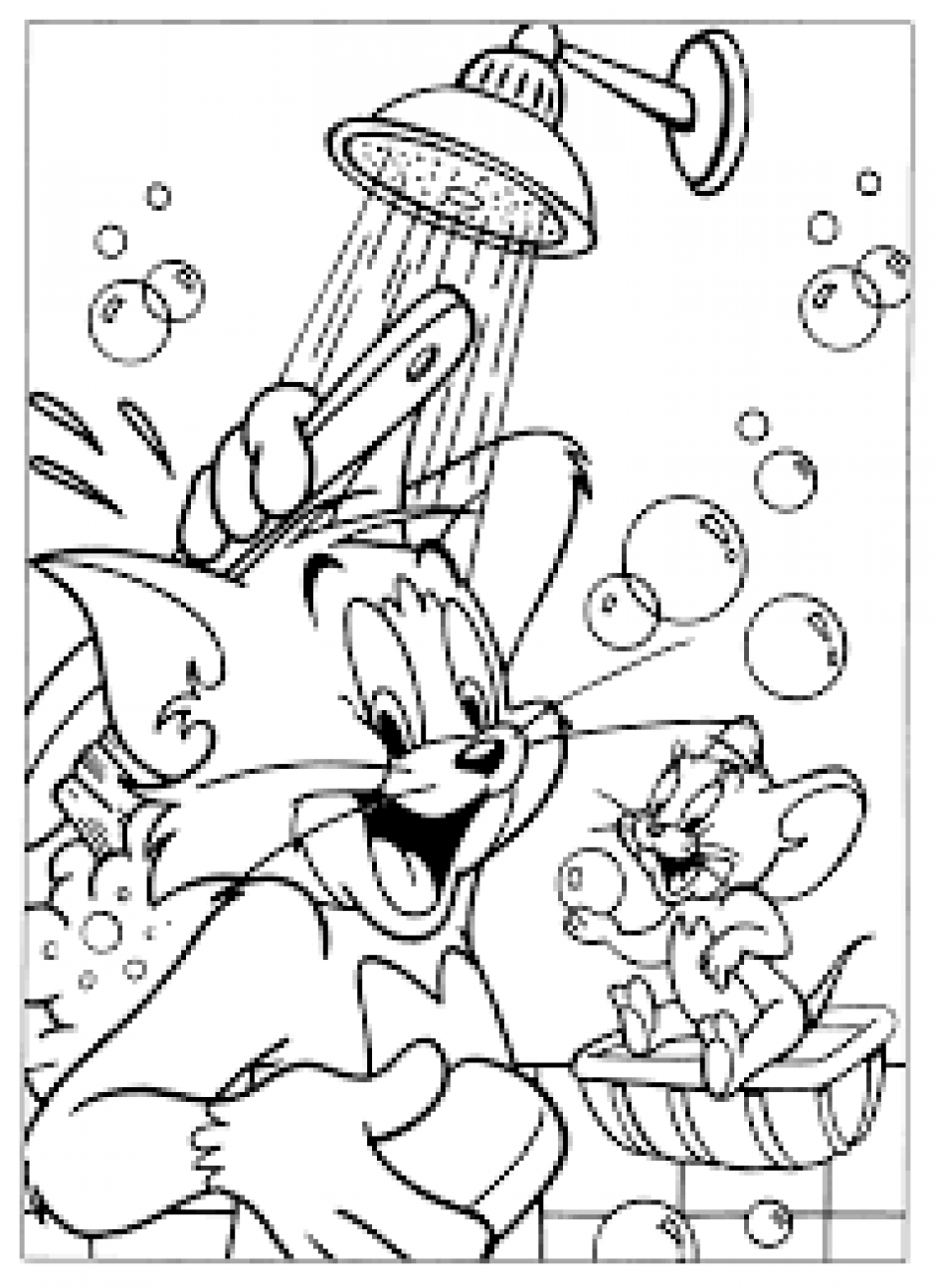 Tom and jerry coloring pages for kids at ddc