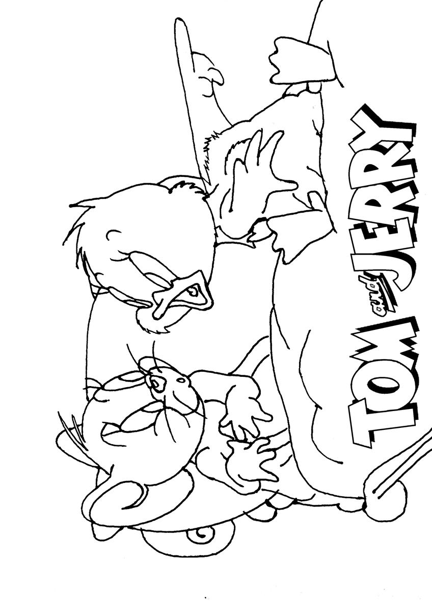 Tom and jerry coloring page