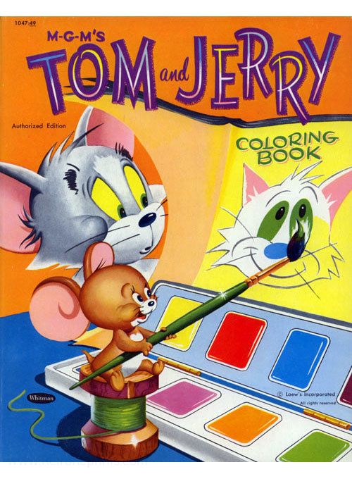 Tom jerry coloring book coloring books at retro reprints