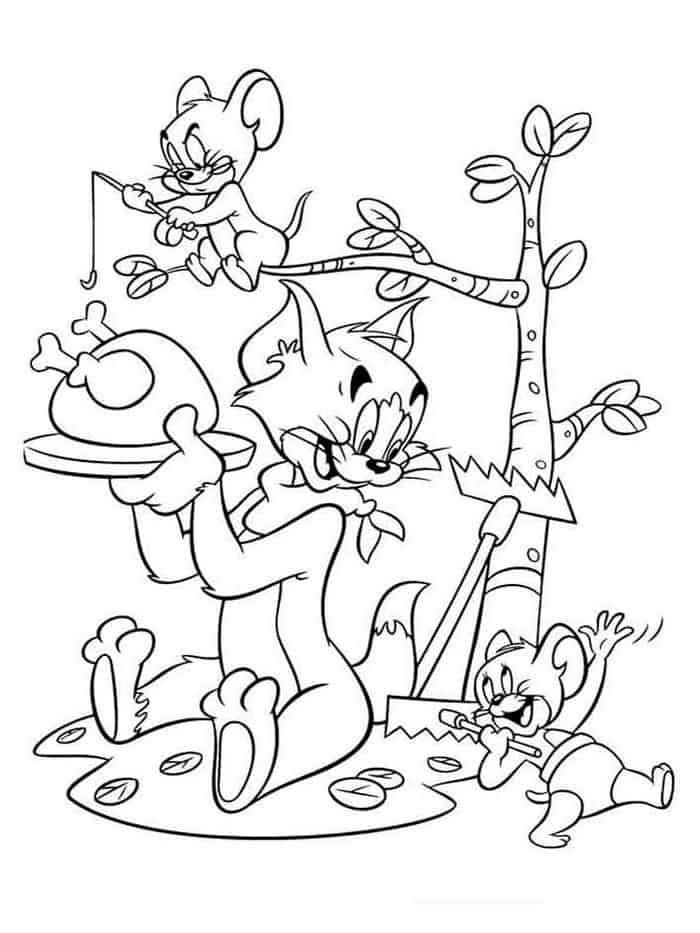 Tom and jerry coloring pages book cartoon coloring pages disney coloring pages thanksgiving coloring pages