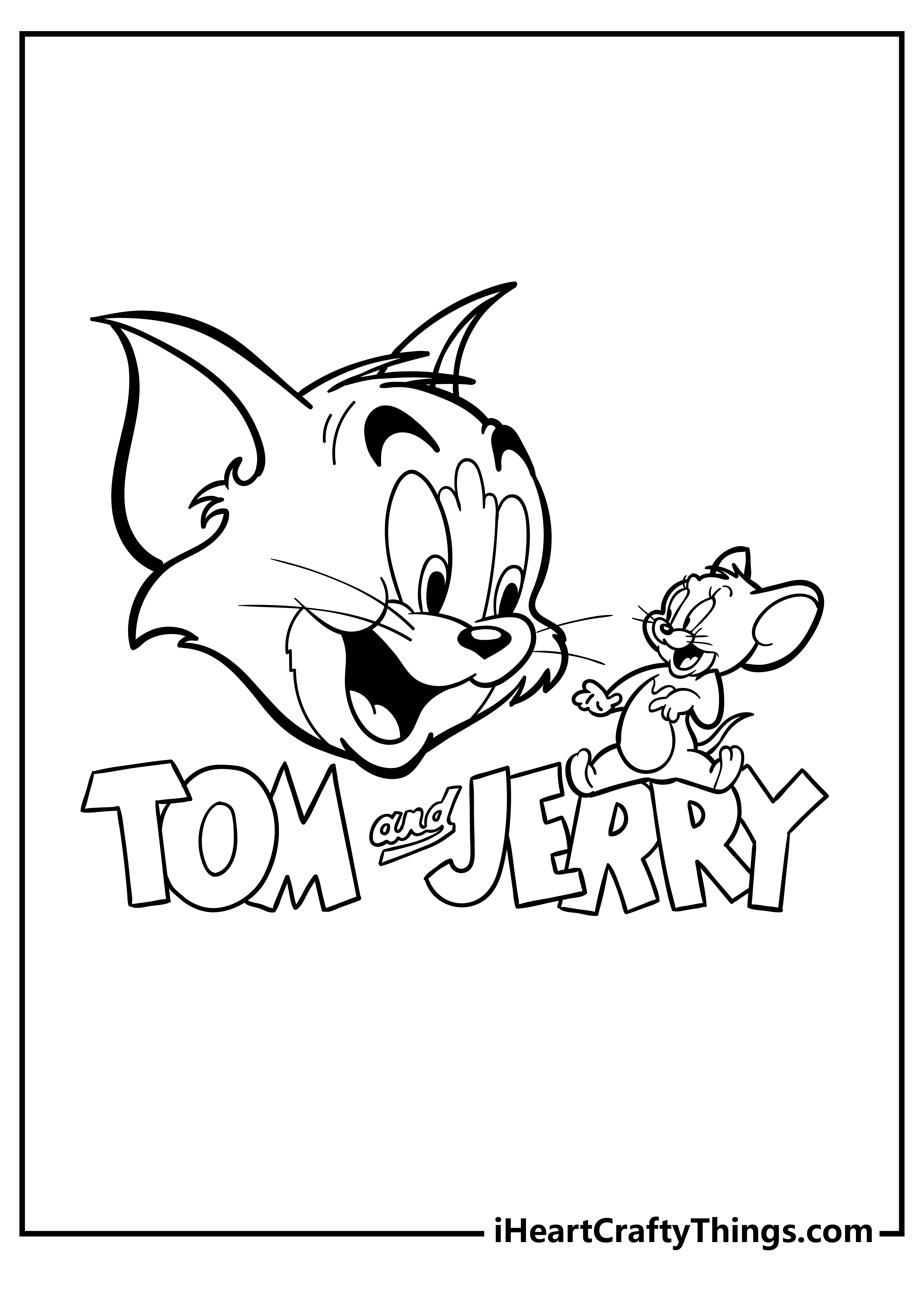 Tom and jerry coloring pages free printables