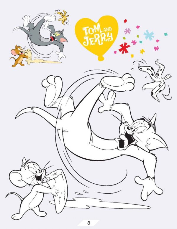 Tom and jerry copy colouring book set of