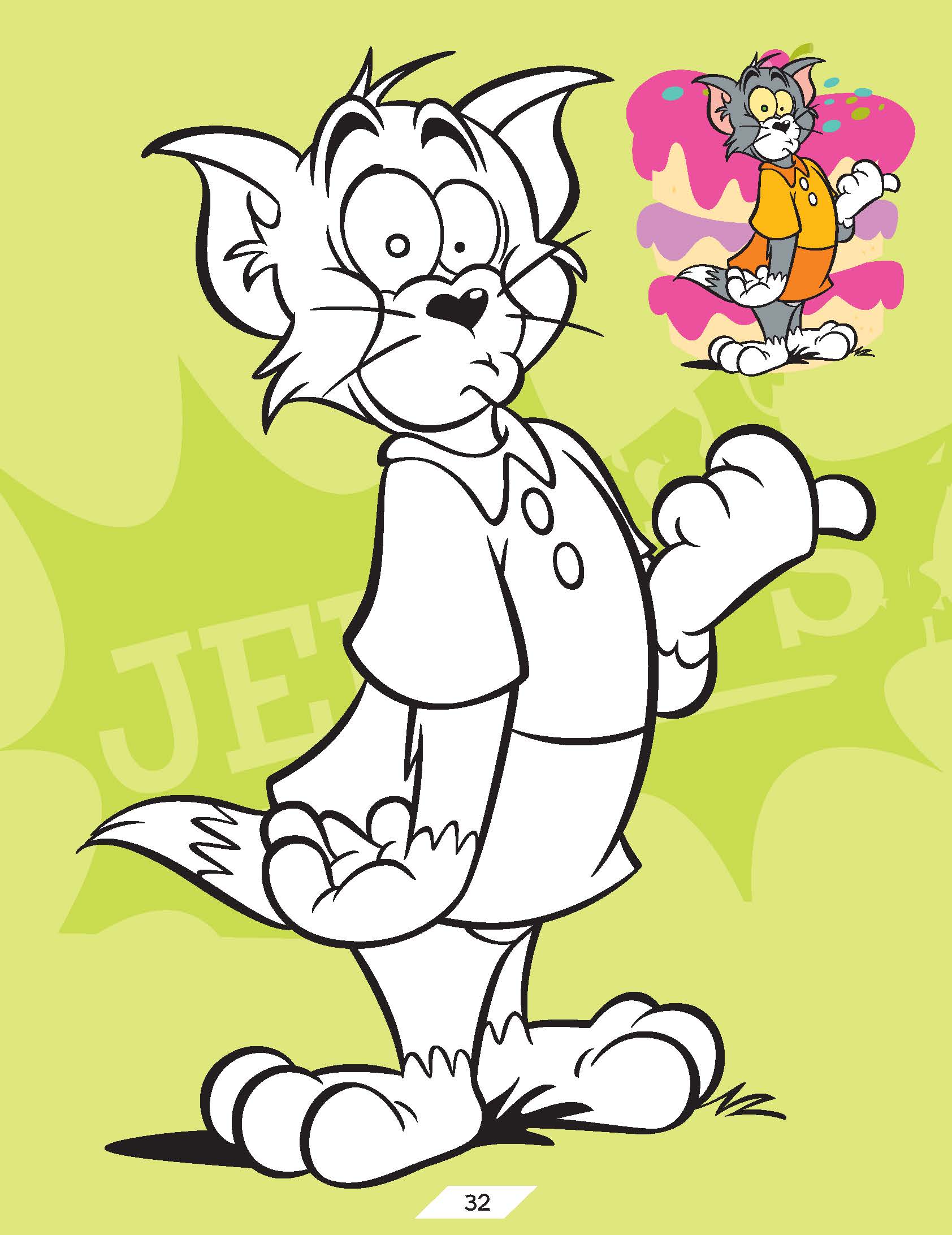 Dreamland tom and jerry copy colourg book â the mom store