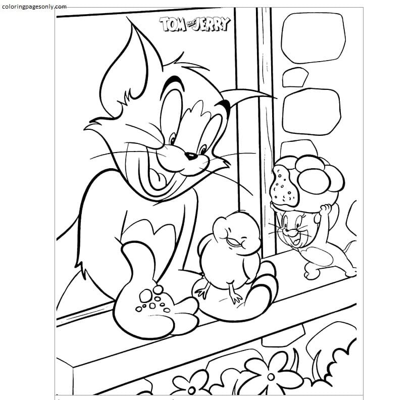 Tom and jerry coloring pages printable for free download