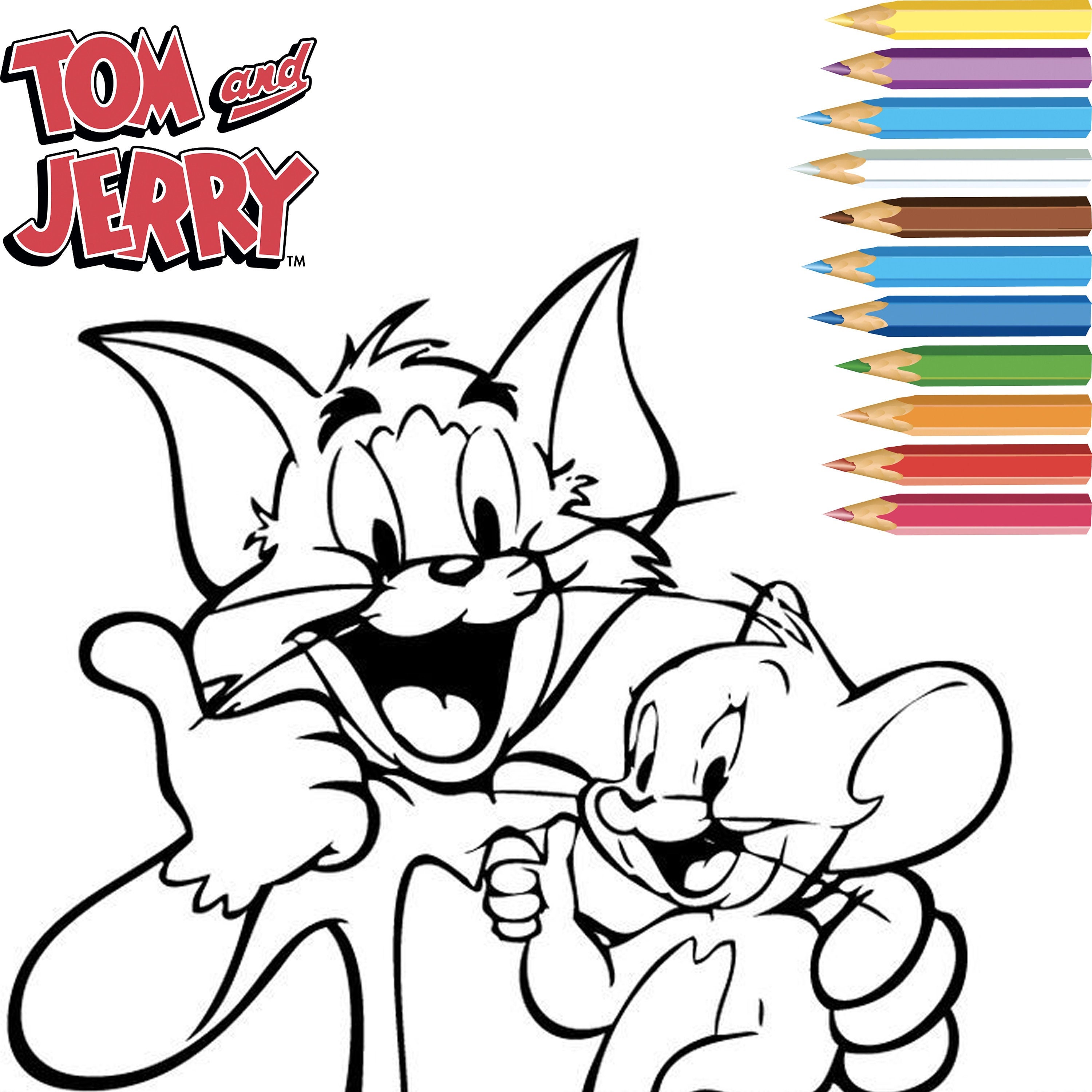 Tom and jerry colouring book